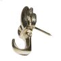 Gilt Fleur De Lis Head Push Pin Hanger -1/Pack