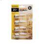 B10 25W Medium Base DoubleLife Incandescent Bulb-4/Pack