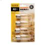 B10 40W Medium Base DoubleLife Incandescent Bulb-4/Pack