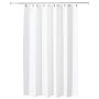 108" x 72" White Fabric Shower Curtain Liner Duo