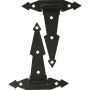 8" Penture de barrière noire