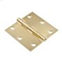 3" Satin Brass Full-Mortise Residential Door Butt Hinge