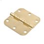 3-1/2" Satin Brass Full-Mortise Residential Door Butt Hinge