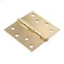 4" Satin Brass Full-Mortise Residential Door Butt Hinge