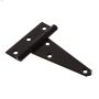 6\" Black Heavy Duty T-Hinge