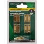 1" x 3/4" Bright Brass Solid Brass Narrow Hinge-4/Pack