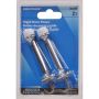 3" Satin Chrome Standard Rigid Door Stop-2/Pack