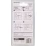 4" White Kickdown Door Stop