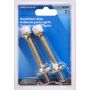 3" Brass Plated Standard Rigid Door Stop-2/Pack
