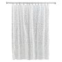 72" x 72" Frost/White EVA Pebblz Ecopreme Shower Curtain