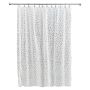 72" x 72" Frost/White EVA Pebblz Ecopreme Shower Curtain