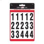2\" Black On White Vinyl Numbers Kit
