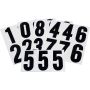 3" Black On White Vinyl Numbers Kit