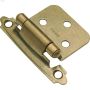 Penture affleurante autofermeture en acier laiton antique