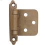 Penture affleurante autofermeture en acier laiton antique