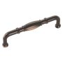3.78" Oil Rubbed Bronze Highlighted Williamsburg Door Pull