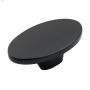 1-5/8" Black Matte Luna Door Knob