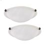 2 Light A 60 Watt Flushmount Light-2/Pack