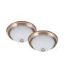 1 Light A 75 Watt Flushmount Light-2/Pack