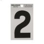 3" Lettre réfléchissante Mylar noir sur argent