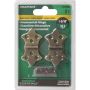 1-5/16" x 2-1/4" Antique Solid Brass Decorative Hinge-2/Pack