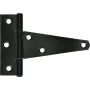 4" Charnière en T robuste noire