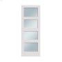 32\" x 80\" Pinewood Glazed Primed Door