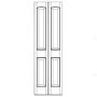 32\" x 80\" Roman Bi-Fold Door