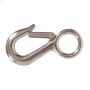 1-1\/8\" x 4-1\/2\" Stainless Steel Fixed Eye Snap Hook