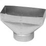 3-1\/4\" x 10\" x 5\" Galvanized 30 ga. Universal Boot