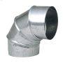 6\" Galvanized 30 ga. 90 Degree Adjustable Elbow