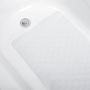 Tapis de bain de conception coquille blanc 27-1/2" x 15.7"