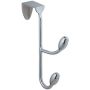 5.2\" Chrome Double Orbinni Over The Door Hook