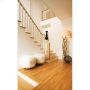 Balustre flûté carré apprêté à la laque blanche 32"
