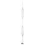 41\" x 1-3\/8\" x 1-5\/8\" Square Urban 2 Leaf Baluster