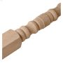 32\" x 1-1\/4\" x 1-1\/4\" Solid Oak Square Top Turned Baluster