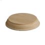 4-13\/16\" x 7\/8\" x 4-13\/16\" Solid Oak Wall Mount Disk