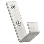 1-15\/32\" Brushed Nickel Single Utility Hook
