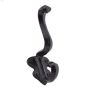 2-3\/4\" Matte Black Single Classic Hook