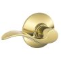 Entry Keyed Bright Brass Accent Lever