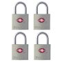 7\/8\" Metal Body Luggage Lock-4\/Pack