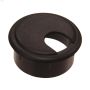 1-3\/4\" Opening Gray Plastic Desk Grommet-1\/Pack