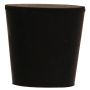 #1 x 3/4" x 9/16" x 1" Neoprene Black Stopper-1/Pack