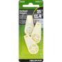 1" Plastic White Nail-In Hardwall Hook-3/Pack