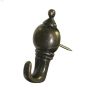 Antique Brass Colonial Push Pin Hanger-3\/Pack