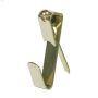 100 lb Steel Brass Plated Standard Hanger With Nails-2\/Pack