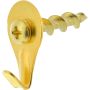 WallDog Large Brass Self-Drilling Picture Hanger