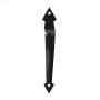 10\" Black Ornamental Door Pull