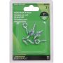 1" Zinc Plated Gate Hook & Eye-2/Pack