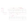 1-1/2" x 1-1/2" x 1' Carbon Steel Slotted Angle Bar